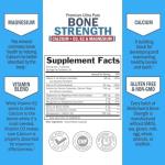 Bone Strength Supplement with 8 Nutrients (120 Capsules)