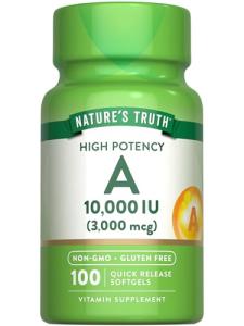 Vitamin A 10000 IU Softgels | 100 Count Vitamin