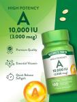 Vitamin A 10000 IU Softgels | 100 Count Vitamin