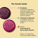 OLLY Kids Multivitamin & Probiotic Gummies - Berry Flavor