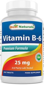 Vitamin B-6 Tablets, 250 Count - Best Naturals