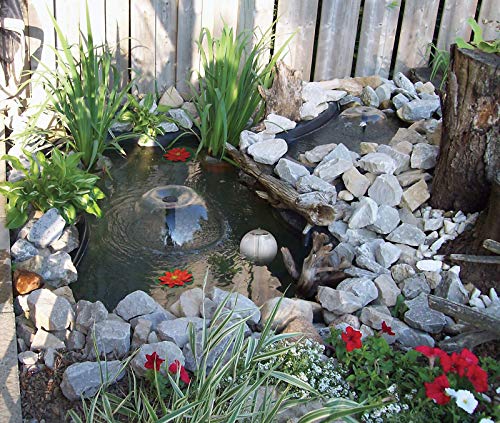 Koolatron Koolscapes 270 Gallon Pond Kit with Lighting, 270 Gallon with Sola, Black