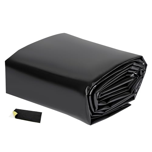 Toriexon Pond Liners 10 x 15 Feet, Easy Cutting LDPE Pond Liner 20 Mil, High Preformed Koi Pond Liner for Ponds, Streams, Fountains and Garden Waterfall