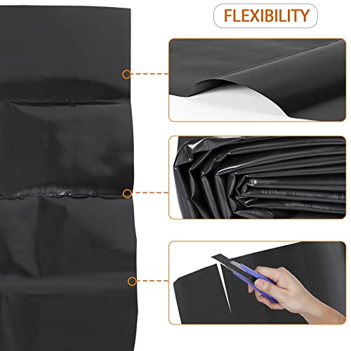 Toriexon Pond Liners 10 x 15 Feet, Easy Cutting LDPE Pond Liner 20 Mil, High Preformed Koi Pond Liner for Ponds, Streams, Fountains and Garden Waterfall