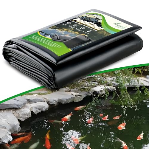 Sinimaka Pond Liner, 7 x 10 Ft HDPE Small Pond Liners for Outdoor Ponds, Pond Liners for Koi, Fish, Water Garden, Fountain, Waterfall