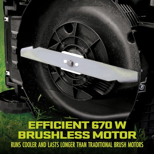 Sun Joe 24V-X2-17LM 48-Volt 17-Inch Mulching Walk-Behind Lawn Mower w/11-Gallon Grass Catcher & 6-Position Height Adjustment, Included, Cordless, Kit (w/ 2x 4.0-Ah Battery and Charger)