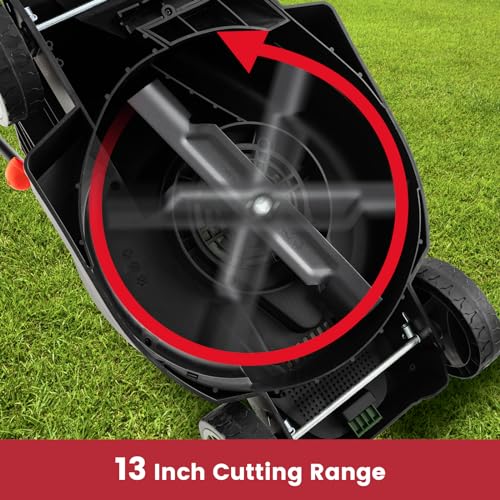 Goplus Electric Lawn Mower, Versatile Corded Lawn Mower with Grass Collection Box, 10 AMP Motor, 13" Cutting Deck, 3 Adjustable Cutting Positions, Walk-Behind Lawnmower for Garden Farm Yard