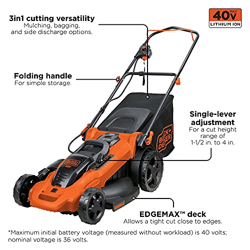 BLACK+DECKER CM2043C Cordless Mower, 20"