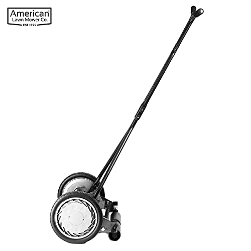 American Lawn Mower Company 1415-16 16-Inch 5-Blade Push Reel Lawn Mower, 5-Blade, Gray