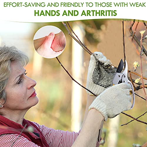 MEPEREZ premium garden clippers, work 3 times easier, arthritis weak hand snips