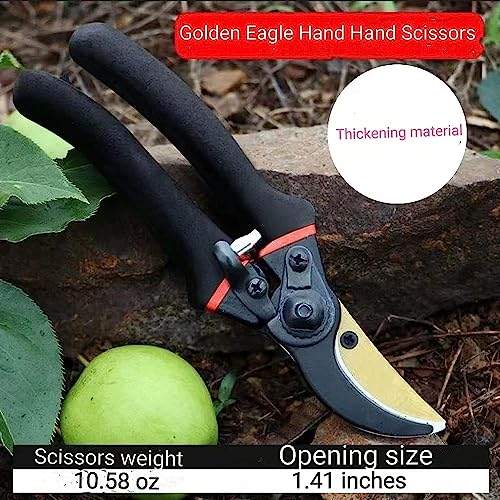 Heavy Duty Bypass Pruning Shears Gardening Manual Pruning Shears Plant Shears Flower Shears Best Gardening Shears, Tree Pruners Cutting Branches Hedges Shrubs and Bushes Ideal Tool Easy to Prune