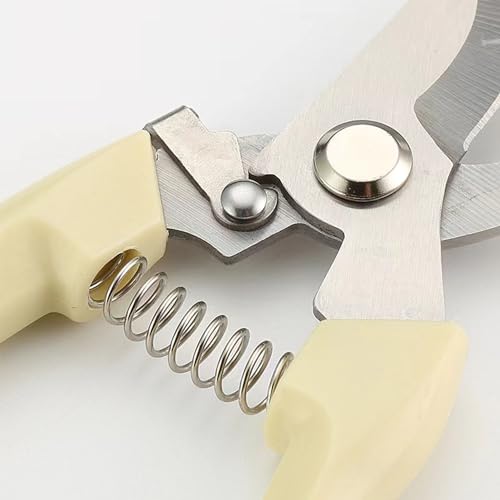 [2 Pack] Pruning Shears, Garden Shears, Professional Stainless Steel pruners with Comfort Handle & Spring-loaded, Handheld Garden Clippers, Gardening Tools Scissors Set for Rose Plants Flowers