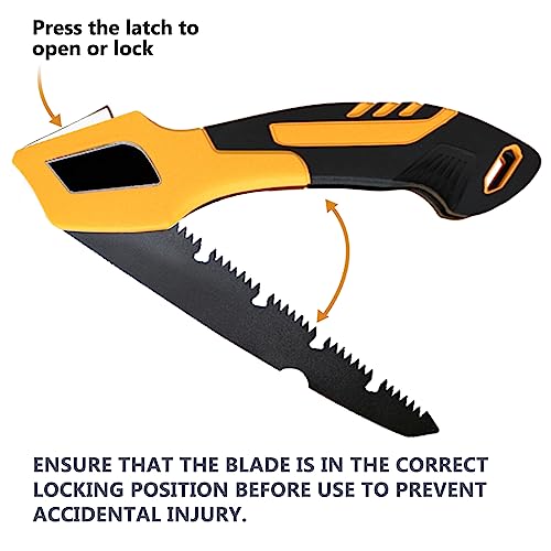 MEPEREZ professional Pruning saw, 20 inches folding portable wood cutting handsaw, adjustable foldable ourdoor survival hand saw, Japanese straight saw blade 10 inches, cutting for garden & camp