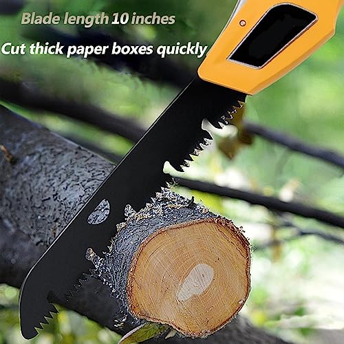 MEPEREZ professional Pruning saw, 20 inches folding portable wood cutting handsaw, adjustable foldable ourdoor survival hand saw, Japanese straight saw blade 10 inches, cutting for garden & camp