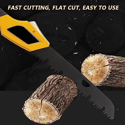 MEPEREZ professional Pruning saw, 20 inches folding portable wood cutting handsaw, adjustable foldable ourdoor survival hand saw, Japanese straight saw blade 10 inches, cutting for garden & camp
