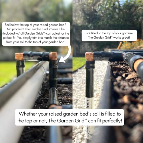 Garden In Minutes Drip Irrigation System for Garden, Soaker Hose & Garden Watering System Preassembled Drip Irrigation Kit, Flower Bed Sprinkler, Garden Irrigation System Kit - 4x8 (44"x88")