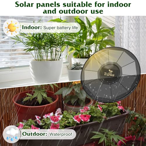 Solar Irrigation System with Automatic DIY Water Timer TRJZWA 2024 Latest Drip Irrigation System Kit for Garden,Balcony,Greenhouse,Garden Watering System Supports 15 Potted Plants with 15 Meter Hose