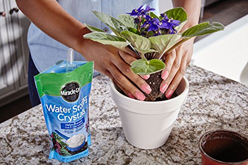 Miracle-Gro Water Storing Crystals, Helps Prevent Over and Underwatering in Outdoor and Indoor Plants, 12 oz.