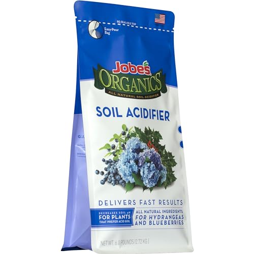 Jobe's Organics Granular Soil Amendment, Organic Soil Acidifier for Blueberry and Hydrangea Plants, 6 lbs Bag
