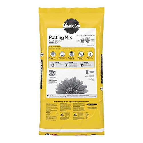 Miracle-Gro Potting Mix, Potting Soil for Indoor and Outdoor Container Plants, Enriched with Plant Food, 2 cu. ft. (2-Pack)
