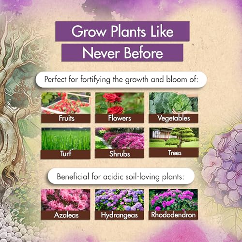 Ammonium Sulfate 21-0-0 Fertilizer, High Nitrogen Fertilizer for Plants Rapid Growth & Deep Green Color, Ideal Ammonium Sulfate Fertilizer & Soil Acidifier to Lower pH Levels in Alkaline Soil, 5 lb.