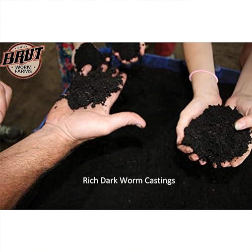 Brut Organic Worm Castings – 30 Lb – Garden's Elixir for Thriving Blooms & Harvests!
