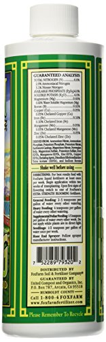 Fox Farm FX14092 Grow Big Liquid Concentrate Fertilizer, Soil NPK 6-4-4, 1 Pint