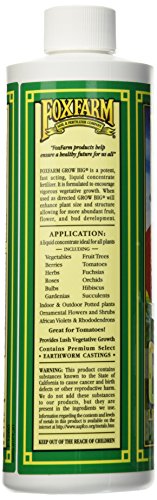 Fox Farm FX14092 Grow Big Liquid Concentrate Fertilizer, Soil NPK 6-4-4, 1 Pint