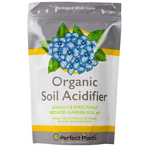 Perfect Plants Organic Soil Acidifier 2Qt | Sulfur Based Plant Food | Changes Hydrangea Flower Color (2qts.)
