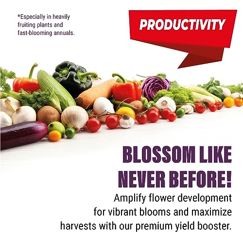 Bloom Fertilizer - Perfect Liquid Fertilizer for Outdoor Plants and Exceptional Liquid Plant Fertilizer Indoor Potted Plants. Used as Soil and Hydroponic Nutrient Solution, Bloom Spirit 0-5-4 32 Oz