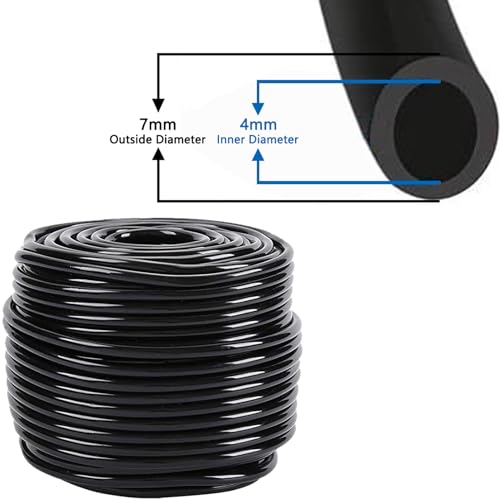 IRmm Drip Irrigation System, Irrigation System with 165FT/50M Drip Irrigation Tubing, DIY Saving Water Garden Watering System, Automatic Drip Irrigation Kits for Garden, Greenhouse, Lawn, Patio