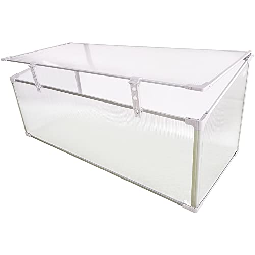 Hanover 47-in. Single Garden Bed Cold Frame Mini-Greenhouse Plant Protector, Lightweight and Portable Greenhouse for Garden, Backyard, Patio, Deck, or Porch, Durable Home Greenhouse with Ventilation