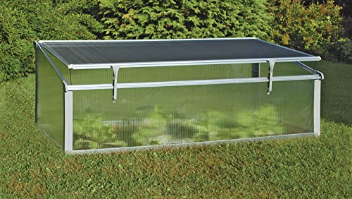 Juwel 20342 Thermal Cold Frame 130 x 60 cm UV Resistant Hollow Panels for Timber Raised Beds Easy Assembly Transparent
