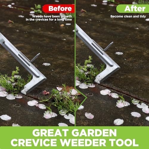 WORKPRO Garden Tool Set, 3 Pcs Gardening Tools with Wood Handle, Weed Puller, Crack Weeder and Hand Trowel, Durable Garden Hand Tools for Planting, Digging, Weeding, Ideal Garden Gifts for Men Women