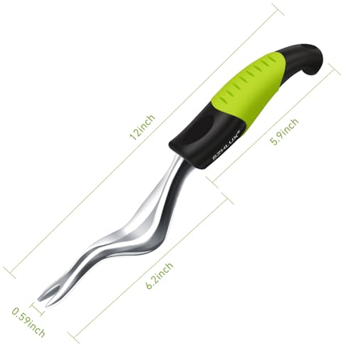 SZHLUX SZ-CCQ-HL Weeder Premium Weed Puller, Gardening Hand Tool with Ergonomic Handle, Green
