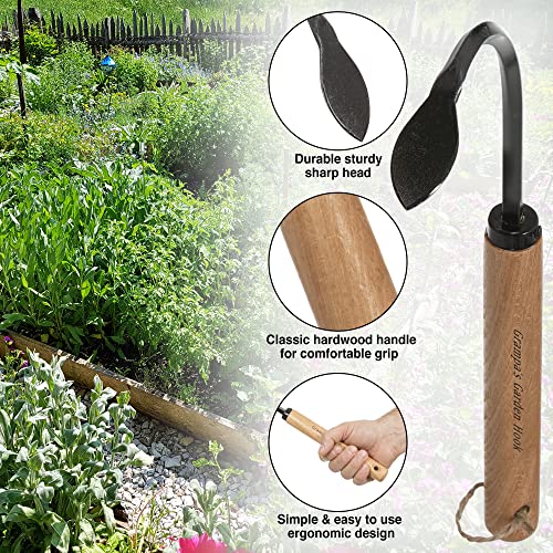 Grampa's Garden Hook - Weed Puller Tool & Gardening Hand Cultivator - Versatile Tool That Functions as a Cultivator, Hand Tiller, Weeder, & Edging Tool - Lightweight & Durable to Use