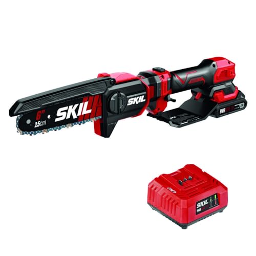 Skil PR0601B-11 PWR CORE 20 Brushless 20V 6 in. Telescopic Pruning Saw Kit Including 2.0Ah Battery and Charger, Multi