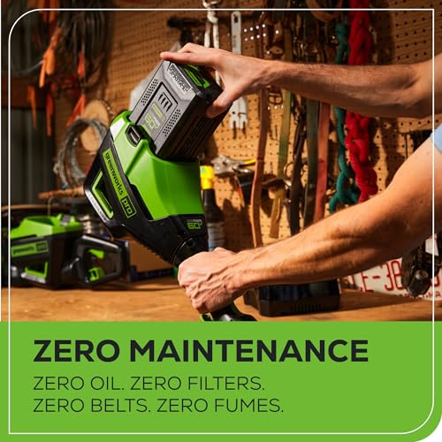Greenworks 60V 8" Brushless Cordless Edger, 2.0 Ah Battery and Charger Included