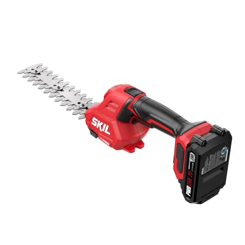 SKIL PWR CORE 20 20V Shear & Shrub 2-in-1 Kit Including 2.0Ah Battery and Charger -GH1000B-11
