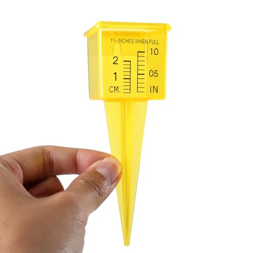 MUMTOP 10 Pack Rain Gauge, 1.5" Sprinkler Gauge with Wide Mouth, Outdoor Water Measuring Gauge for Lawn, Garden, Yard