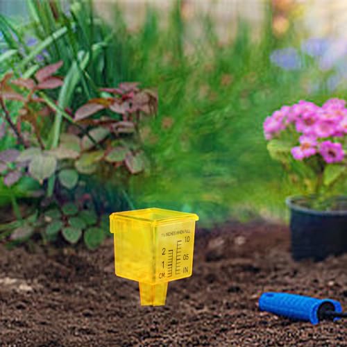 MUMTOP 10 Pack Rain Gauge, 1.5" Sprinkler Gauge with Wide Mouth, Outdoor Water Measuring Gauge for Lawn, Garden, Yard