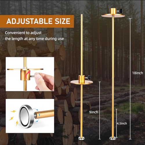 Sthmeyue Strong Magnetic Firewood Cutting Measuring Tool for quick firewood length measurement, adjustable firewood measuring tool.