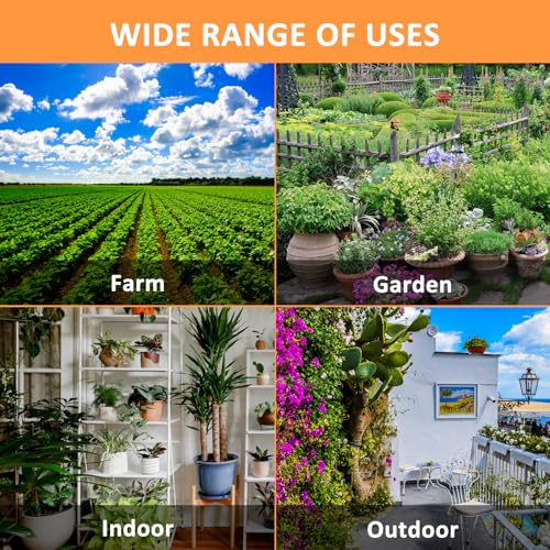 4-in-1 Soil Moisture Meter Digital PH Meter/Soil Moisture/Plant Temperature/Sunlight Intensity, Backlight LCD Display, Soil Test Meter for Garden, Lawn, Plant Care, Farm and Indoor Outdoor Plants