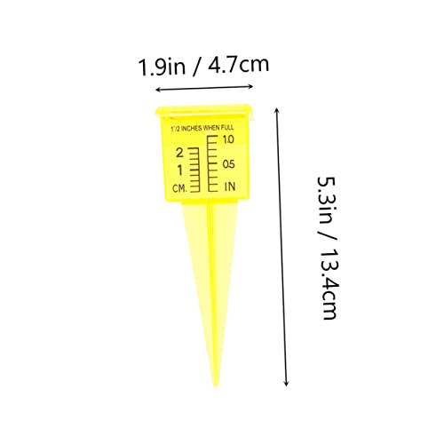 Operitacx 4pcs Rain Gauge Outdoor, Plastic Rain Gauges for Yard with Stake, Easy to Read Water Gauge for Rain Garden Lawn