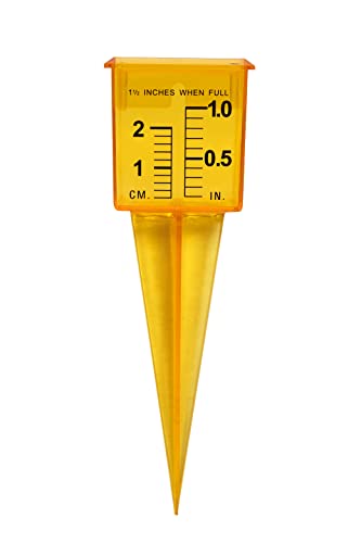 Hatsbi Rain Gauge Sprinkler Gauge (12 Pack) for Lawn and Garden Water Measuring Tool Wide Mouth