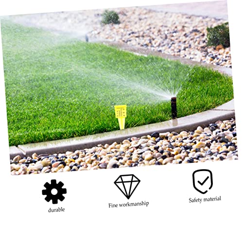 Operitacx 4pcs Rain Gauge Outdoor, Plastic Rain Gauges for Yard with Stake, Easy to Read Water Gauge for Rain Garden Lawn