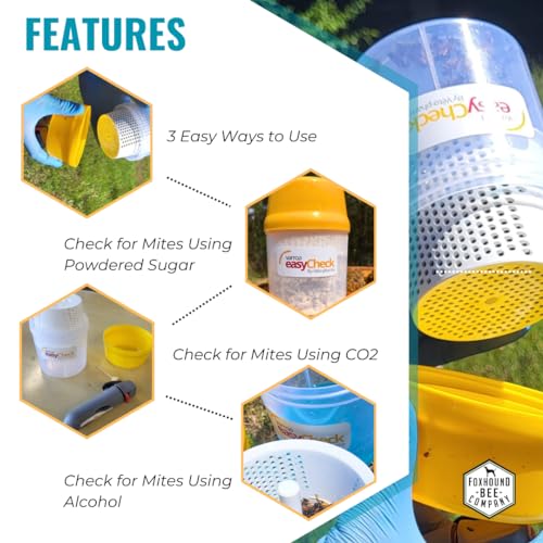 Varroa Easy Check for Helping Beekeepers Easily Count and Monitor for Varroa Mites on Their Honey Bees