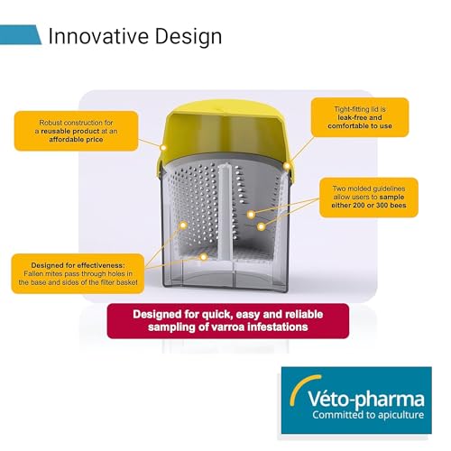 Varroa Easy Check for Helping Beekeepers Easily Count and Monitor for Varroa Mites on Their Honey Bees