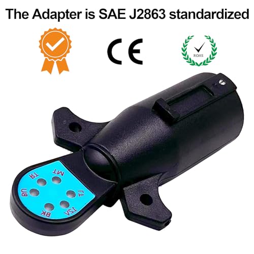 CXTM 7-Way Trailer Plug Tester, 7 Way Trailer Plug Tester 7 Pin Trailer Plug Tester,Trailer Light Tester