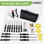 partszen Carburetor Adjustment Tool for 2-Cycle Small Engine Compatible with Poulan STIHL Echo Ryobi Troy Bilt Trimmer Leaf Blower Chainsaw 14 Pcs with Ignition Coil Spark Tester